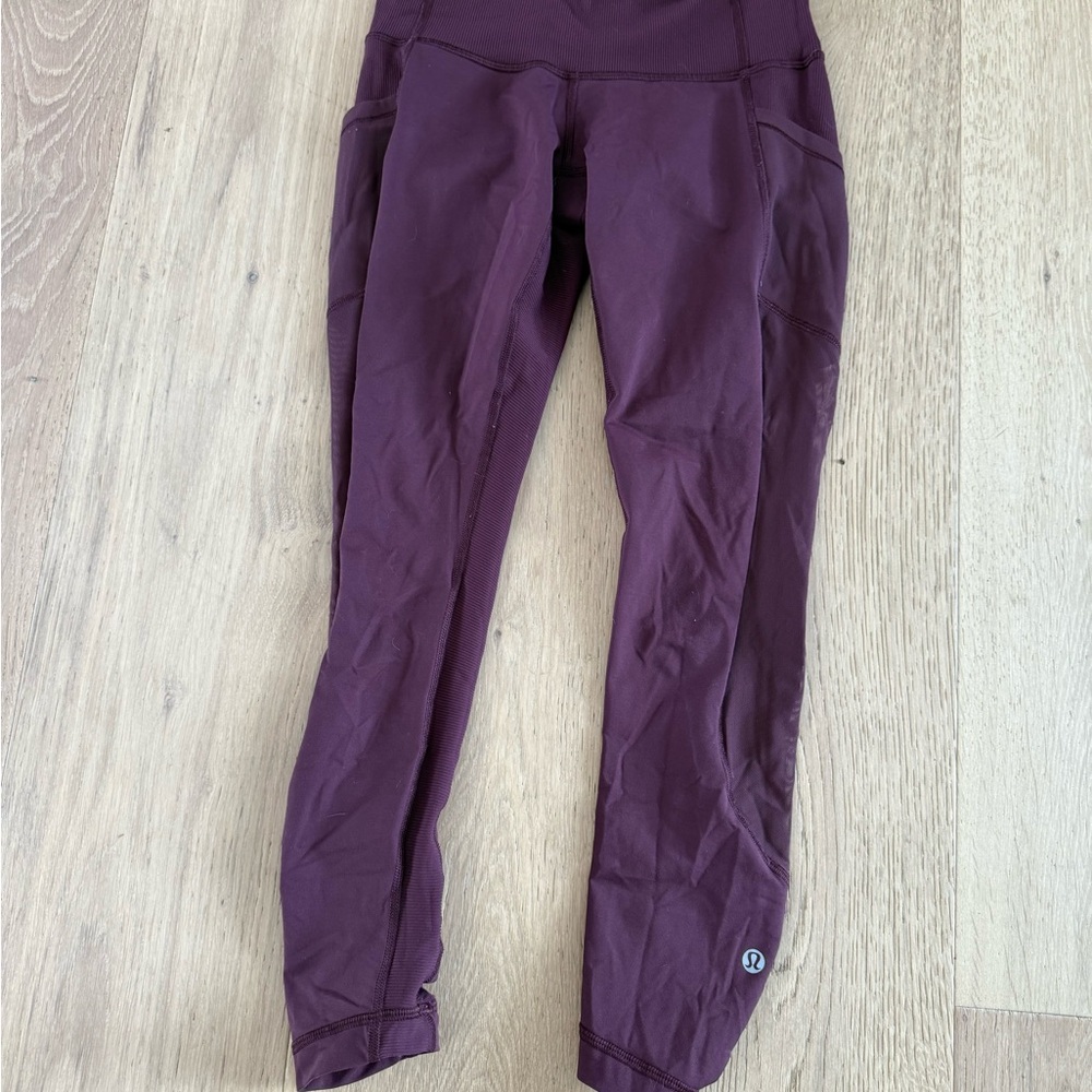 Lululemon Maroon Leggings